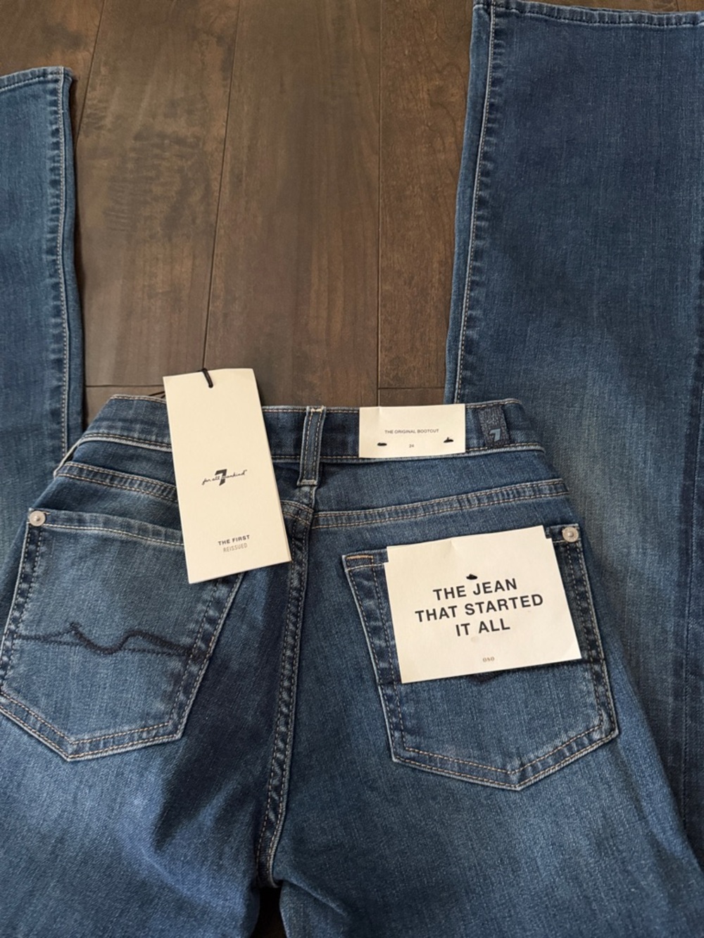 7 For All Mankind Women's Boot Cut Jeans - Medium Blue